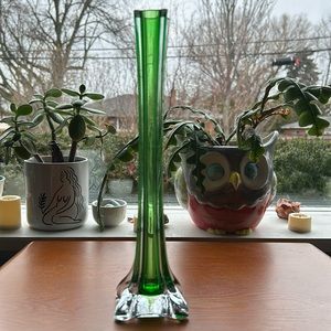 Vintage glass bud vase.